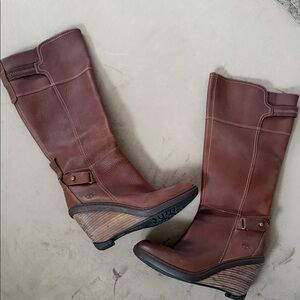 Timberland Stratham Heights Tall Wedge Boots